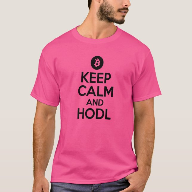 Camiseta Mantenha-Se Calmo E Legal Titular De Criptomoeda (Frente)