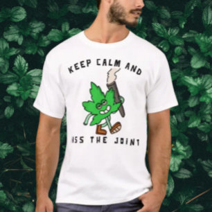 Camiseta Mantenha-Se Calmo E Passe-O: Leafy Vibes