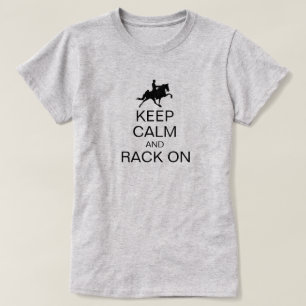Camiseta Mantenha-Se Calmo E Rack Na Engraçada Montadora Sa