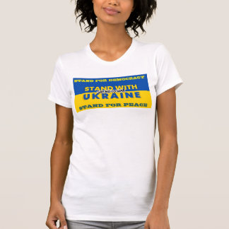 Camiseta MANTENHA-SE COM A UCRÂNIA - DIGA NÃO À GUERRA T-Sh