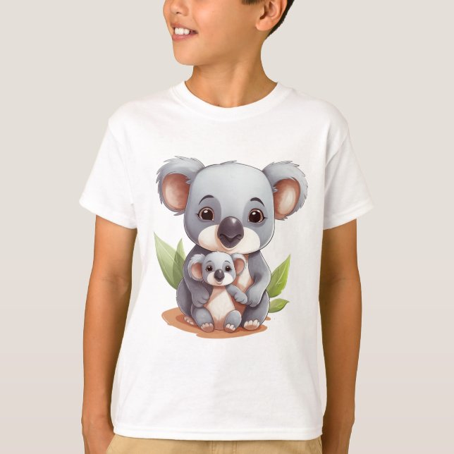 Camiseta Mantenha-se convencido, como um urso Koala. (Frente)