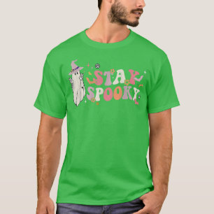 Camiseta Mantenha-se em paz fantasma Hippie Halloween Fanta