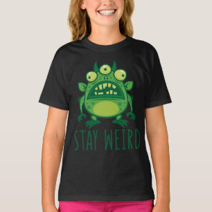 Camiseta Mantenha-se estranho monstro de Alienígenas