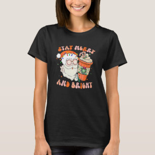 Camiseta Mantenha-Se Feliz E Brilhante, Hippi De Natal