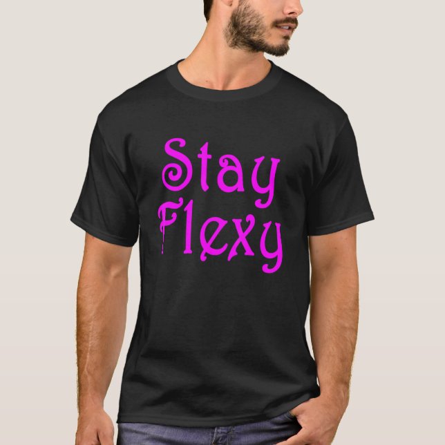 Camiseta Mantenha-Se Flexível E Motivacional E Malhação Q (Frente)