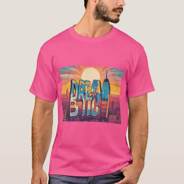 Camiseta Mantenha-se inspirado - Designs motivacionais e de (Frente)