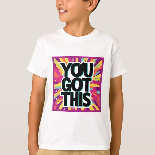 Camiseta Mantenha-se inspirado - Designs motivacionais e de (Frente)