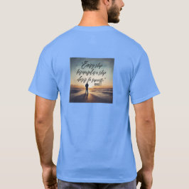 Camiseta Mantenha-se inspirado - Designs motivacionais e de