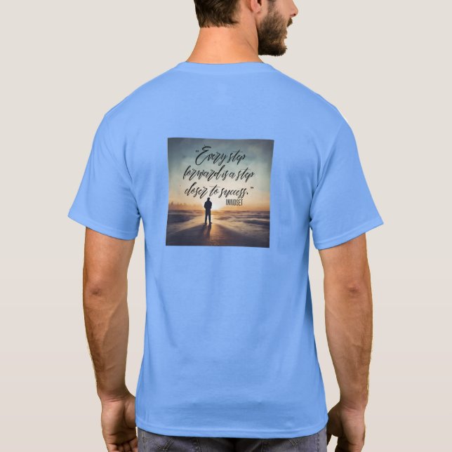 Camiseta Mantenha-se inspirado - Designs motivacionais e de (Verso)