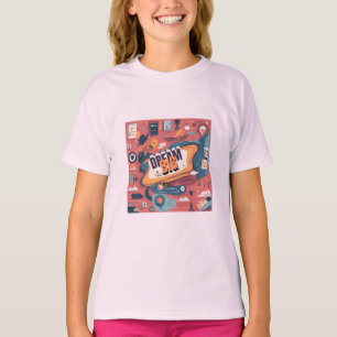 Camiseta Mantenha-se inspirado - Designs motivacionais e de