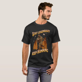 Camiseta Mantenha-Se Legendário, Continue Correndo Engraçad