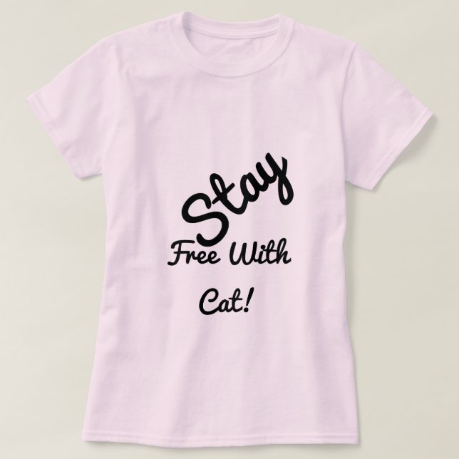 Camiseta Mantenha-Se Livre Com Brancos Personalizados Engra (Frente do Design)