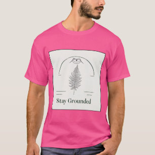 Camiseta Mantenha-se nivelado - Mínima Folha de Fern Nature