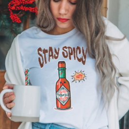 Camiseta Mantenha-se picante com molho quente
