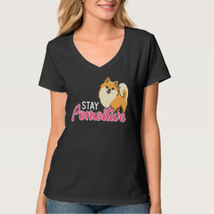 Camiseta Mantenha-Se Pomsiano Pommy Pommy Pom Puppy Alemão