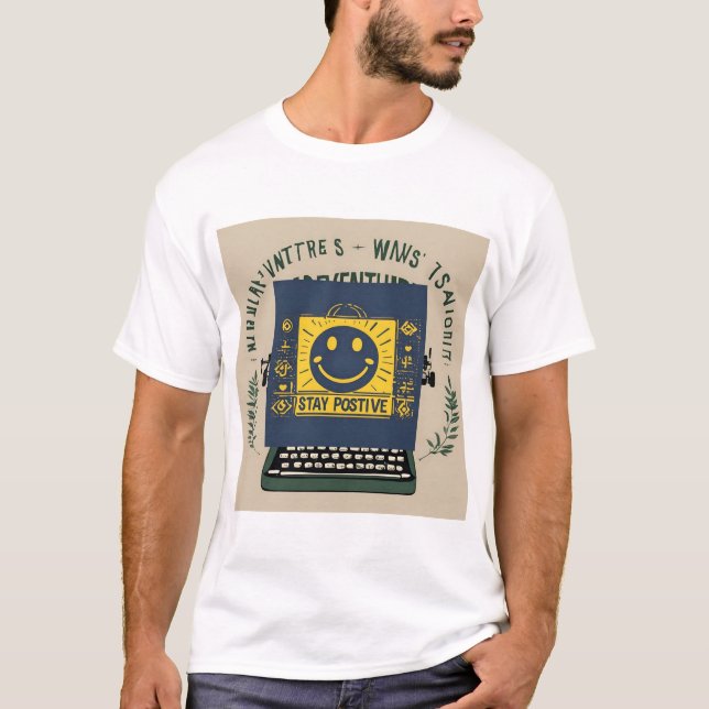 Camiseta Mantenha-se positivo (Frente)