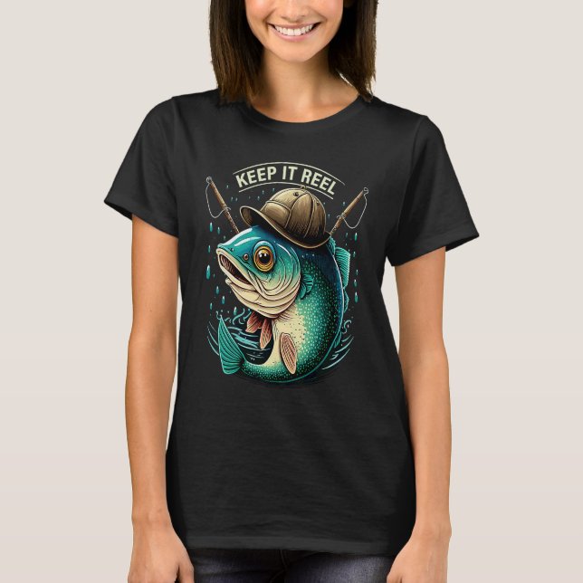 Camiseta Mantenha-se Real  Pesca (Frente)