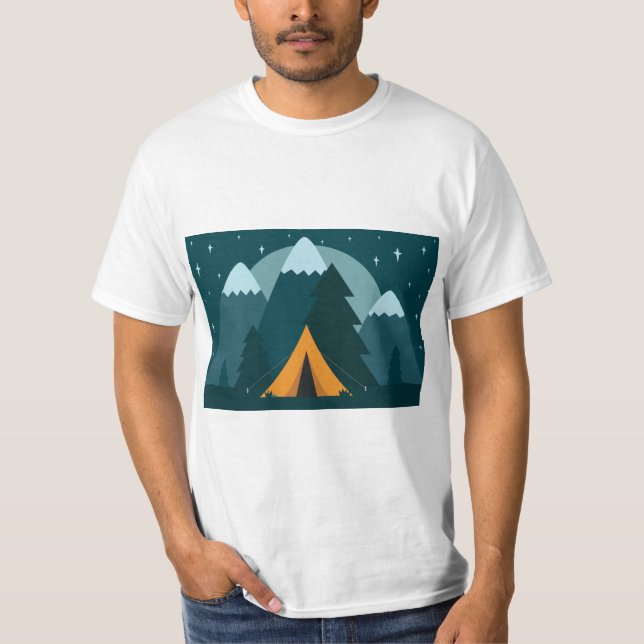 Camiseta Mantenha-Se Selvagem, Aventura Aguarda A Camisa-T (Frente)