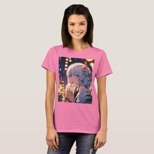 Camiseta Mantenha-se selvagem com roupa de bebê floral - Fl (Frente Completa)