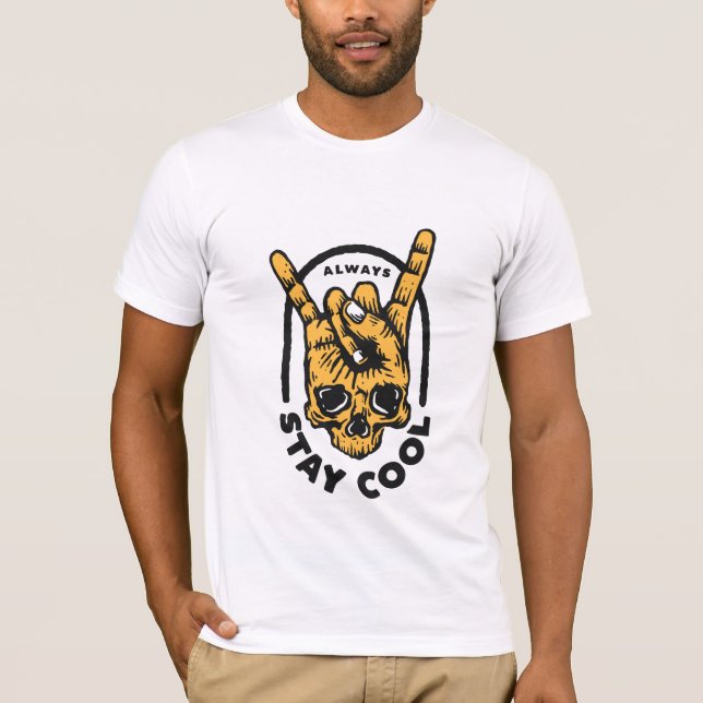 Camiseta Mantenha-se sempre Legal em T-Shirt - Calma as víb (Frente)