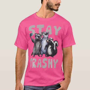 Camiseta Mantenha-se Trashy Engraçado Raiva Ocupa Skunk Eng