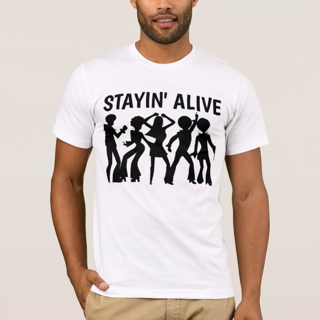 Camiseta MANTENHA-SE VIVO Vintage Disco T-shirts (Frente)