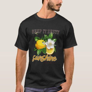 Camiseta Mantenha-se Zesty Sunshine Club Flor de Limão