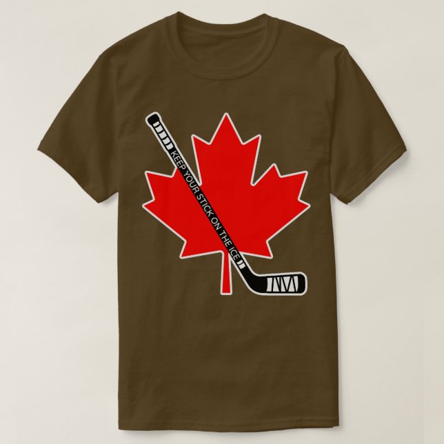 Camiseta Mantenha Seu Pau No Gelo Canadá (Frente do Design)