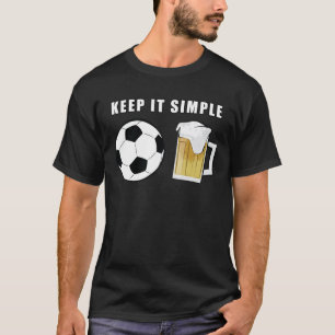 Camiseta Mantenha Simples - Futebol e Cerveja