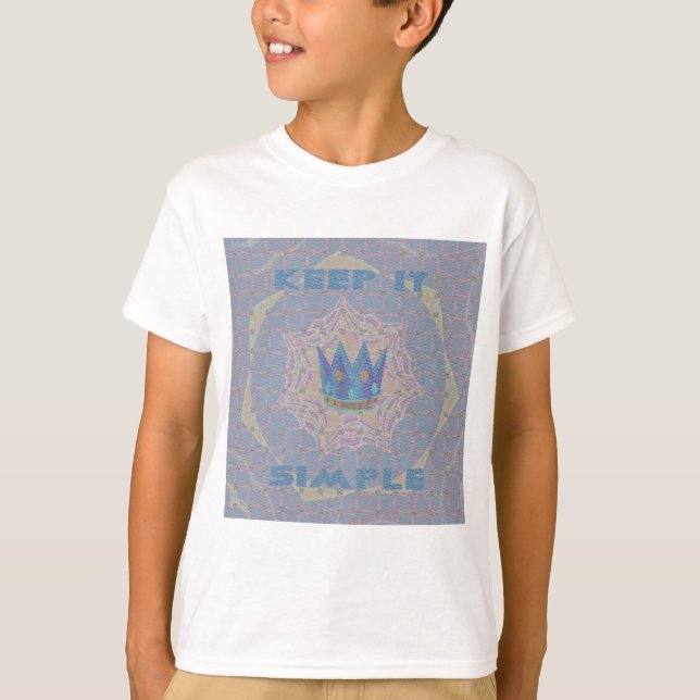 Camiseta Mantenha Simples: Pastel Royal Clarity Standard Ar (Frente)