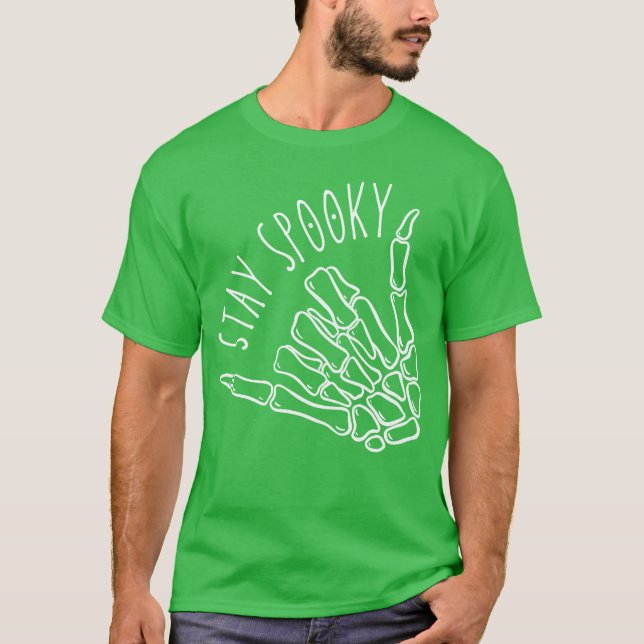 Camiseta Mantenha Spooky para o Halloween engraçado (Frente)