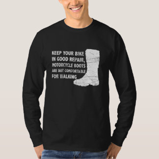 Camiseta Mantenha Sua Bicicleta Em Bom Reparo, Motorcicleta