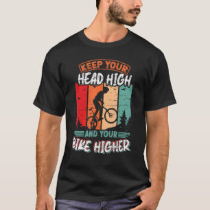Camiseta Mantenha Sua Cabeça Alta E Seu Mais alto De Bife