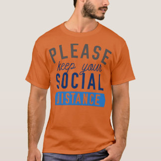 Camiseta Mantenha sua distância social 1