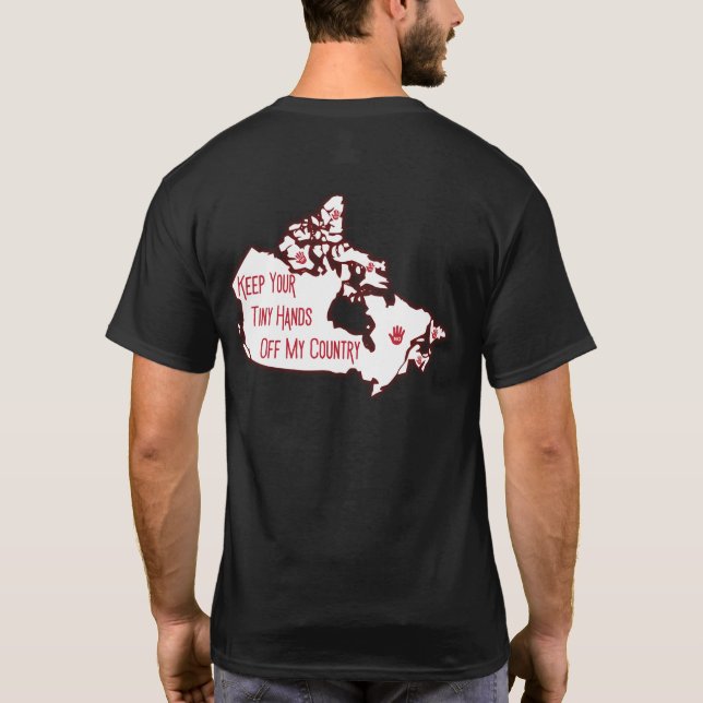 Camiseta Mantenha Suas Mãos Pequenas Do Meu País (Verso)