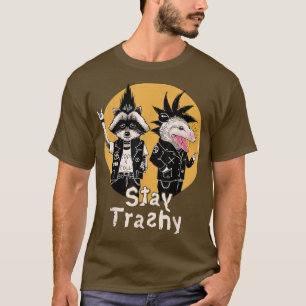 Camiseta Mantenha Trashy Funny Raccoon Ogambm Retro