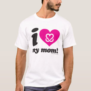 Camiseta Mantenha um peito "eu amo que t-shirt da minha