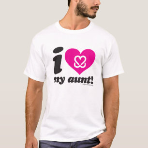Camiseta Mantenha um peito "que eu amo minha tia" t-shirt