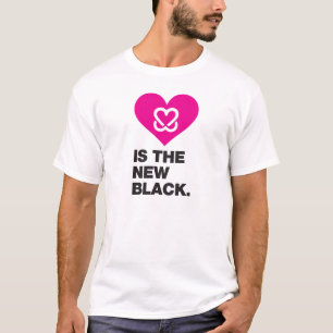 Camiseta Mantenha um peito "rosa é" o t-shirt preto novo