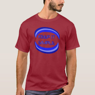 Camiseta Mantenha uma citação simples do slogan de recupe
