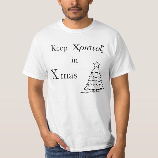 Camiseta Mantenha Xristos no Xmas (Frente)