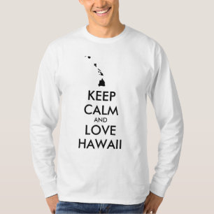 Camiseta MANTER CALM e AMOR personalizáveis