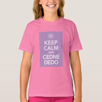 Camiseta MANTER CALM e CEDNE DEDO