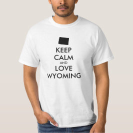 Camiseta MANTER CALMA E AMAR WYOMING personalizáveis