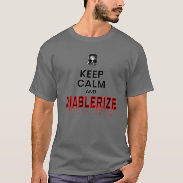 Camiseta Manter Calma E Diablerizar (Frente)
