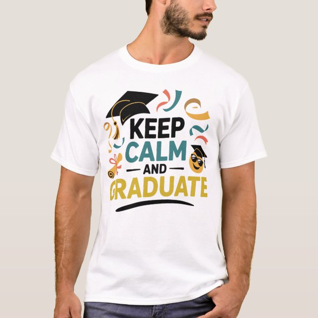 Camiseta Manter calma e Formando (Frente)