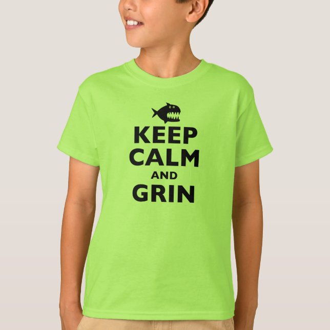 Camiseta Manter Calma e Grin (Frente)