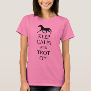 Camiseta Manter Calma e Trote no Equestre