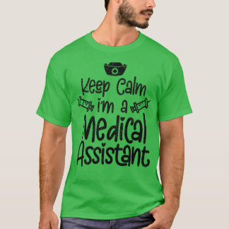 Camiseta Manter Calma Ix27m Um Assistente Médico 3