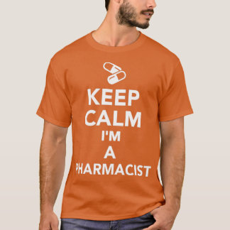 Camiseta Manter calma Ix27m um Farmacêutico 3